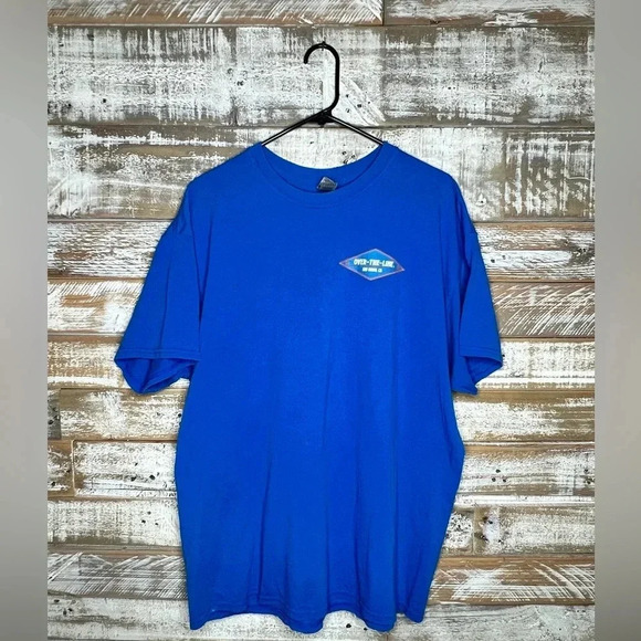 Gilden blue men's T-shirt "Over the line" XL - Picture 1 of 2